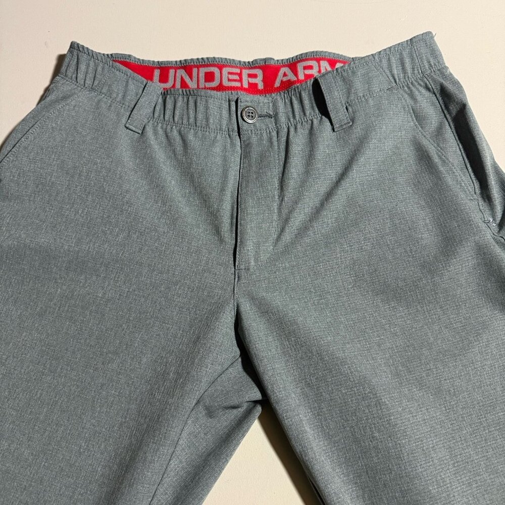 Under Armour Golf Pants Mens 34x32 Loose Gray Chino Stretch